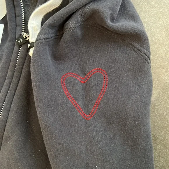 Peace Love World Zip Up Sweatshirt - Picture 5 of 7